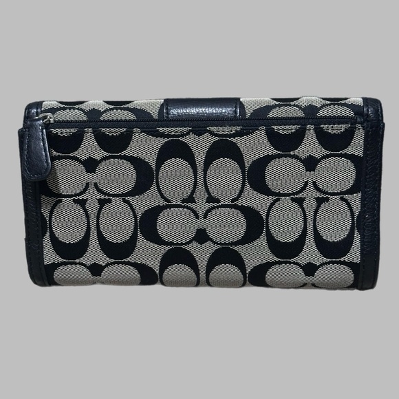 Coach Black and Cream Women's Wallet - Picture 2 of 4